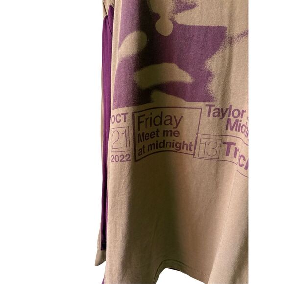 Taylor Swift Midnights Colorblocked Long Sleeve Top 3X Midnights Merch - Picture 9 of 10